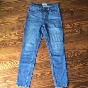 Everlane high rise skinny jeans, medium wash